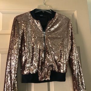 Women’s sparkle gold jacket
